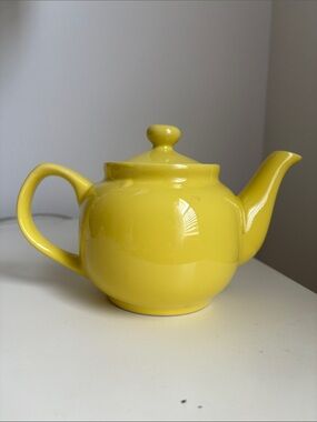 Bright Yellow Teapot Old Amsterdam Porcelain Works